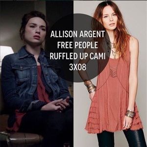 ASO Allison Argent Free People Ruffle Hem Tank